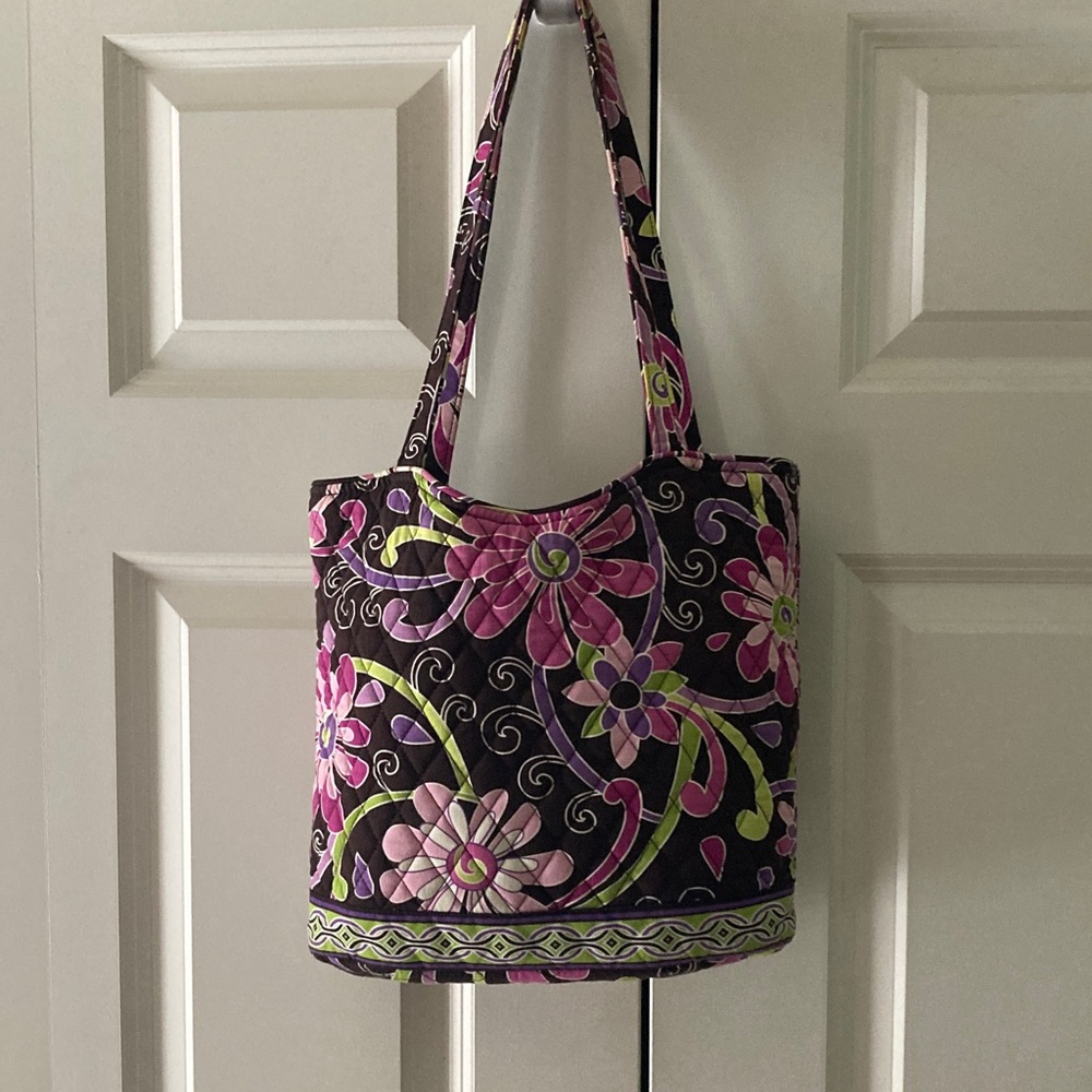 Vera Bradley Purple Punch shoulder bag/purse retired pattern - Picture 2 of 11